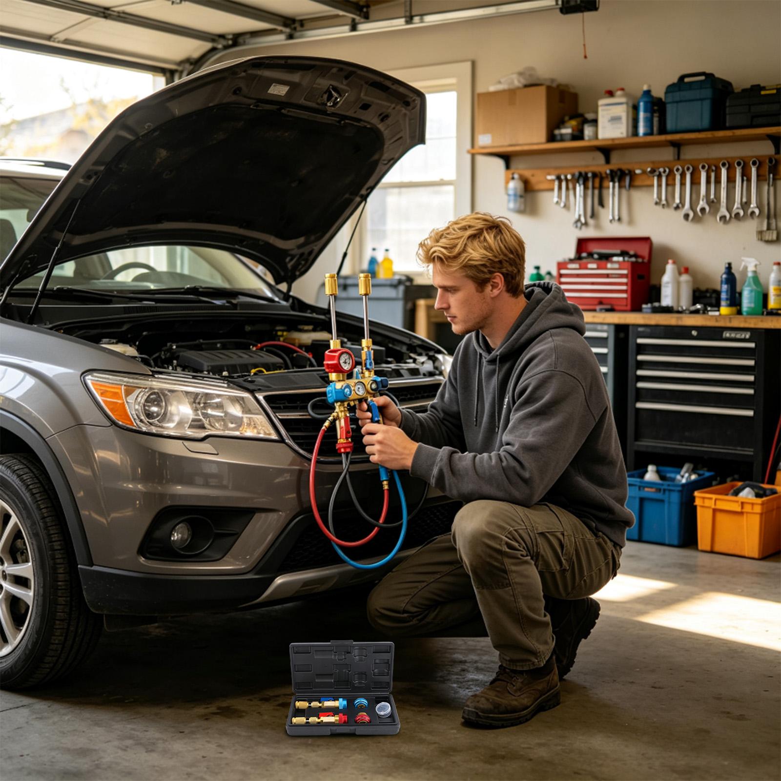 Heavy Equipment Technician - Auto AC-ventielkernverwijderingsgereedschap, zwaar uitgevoerd, nauwkeurige pasvorm,