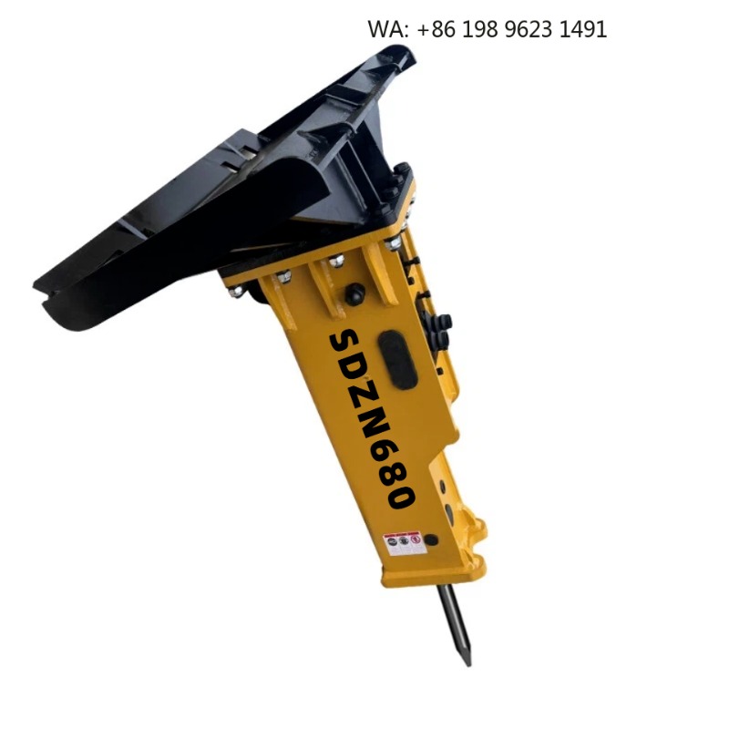 Mini Excavator - Geluidsarme werking Hydraulische breker Slijtvast beton-