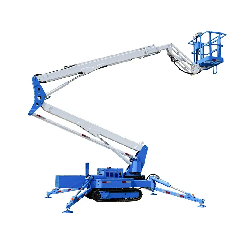 Compact Crawler Boom Lift - Compacte rups hydraulische hoogwerker 8m-24m rupsbandenhoogwerker