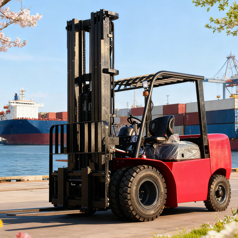 Heavy Equipment Lift - Zware 8 ton dieselheftruck met 6m