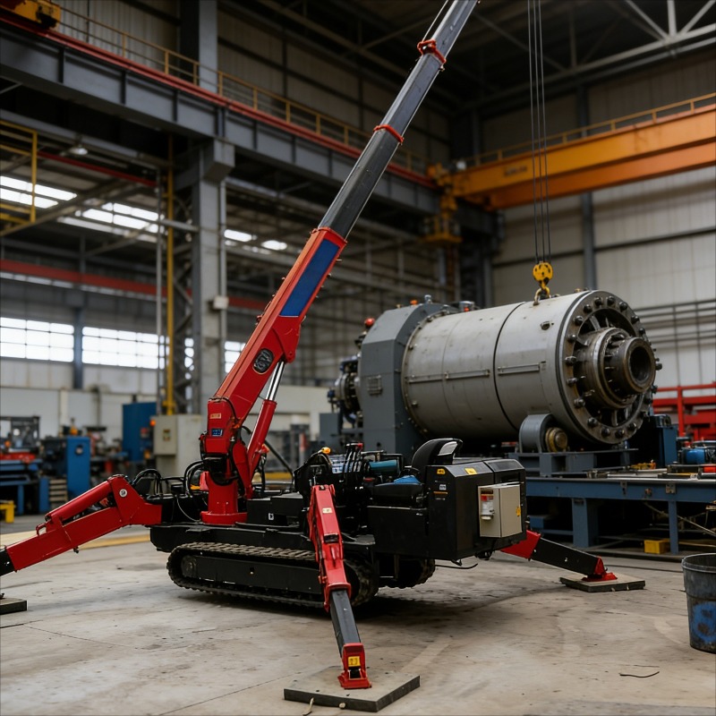 Compact Crawler Boom Lift - Op maat gemaakte 3-tons mini-spiderkraan, kleine