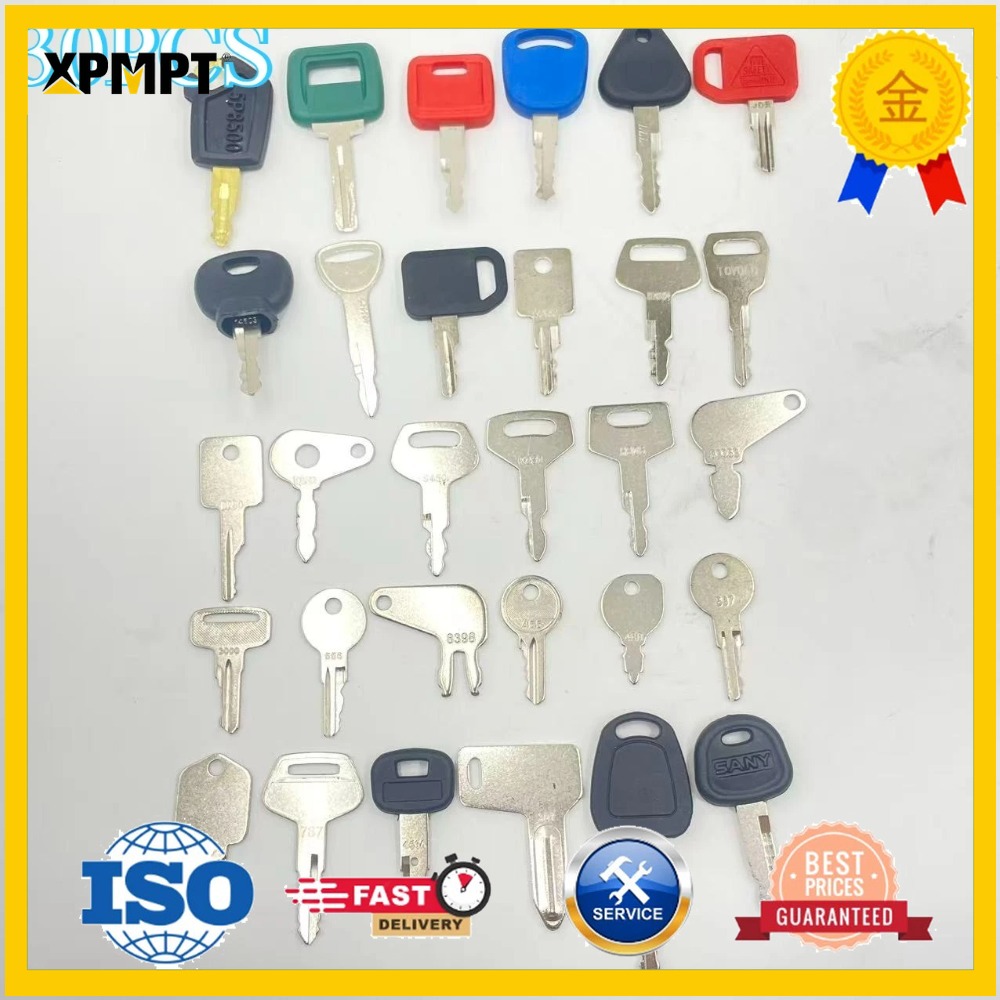 Heavy Equipment Keys - 30PCS Zware Apparatuur Sleutels Set Voor