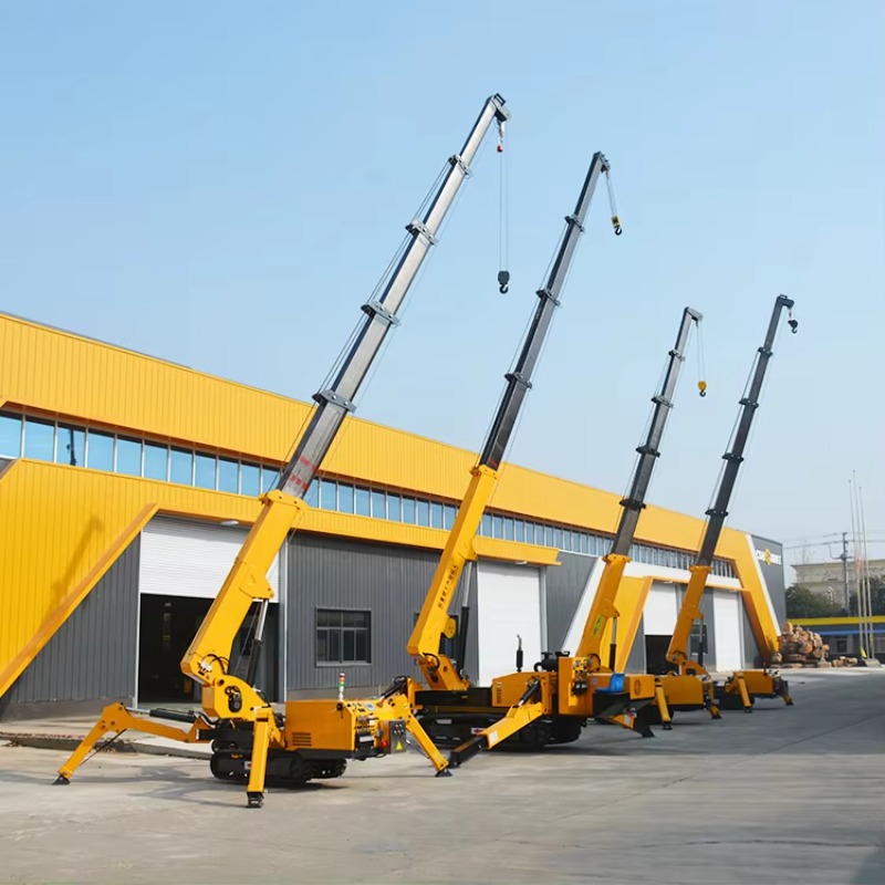 Heavy Equipment Lift - 8T Hydraulische Spinnenkraan Zware Mini-rupskraan met
