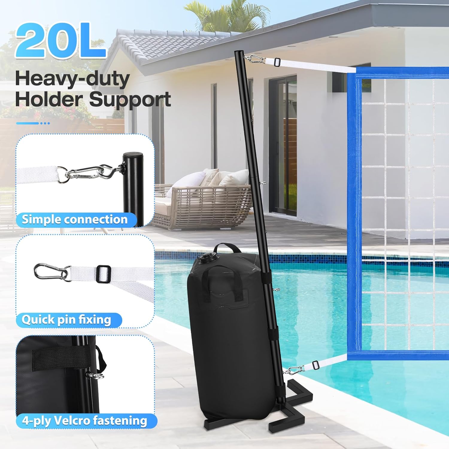Robuuste poolvolleybalnetset v - Heavy Equipment Game recensie en prijs