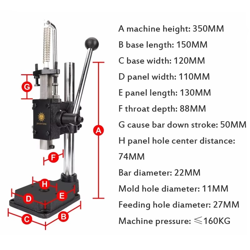 Zware handmatige persmachine,  - Heavy Equipment Manual recensie en prijs